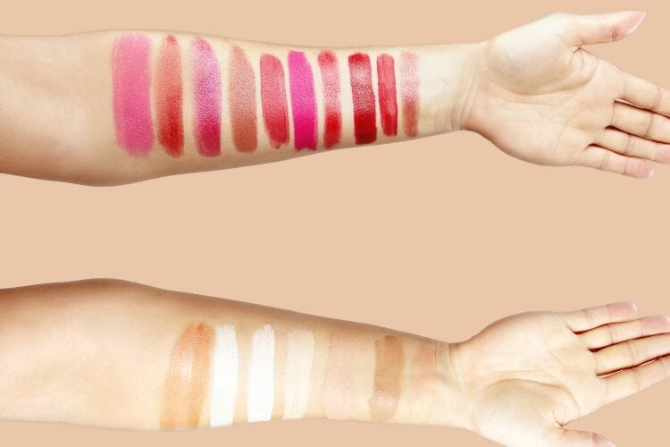 skin test for perfect shade of foundation