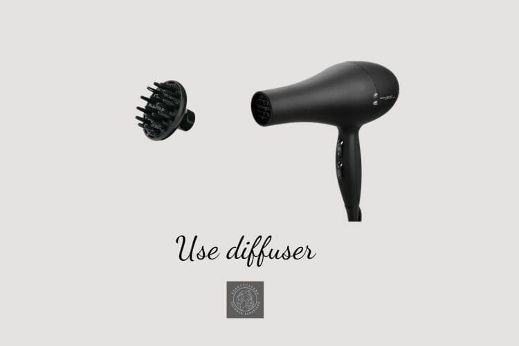 use diffuser to dry curly hair