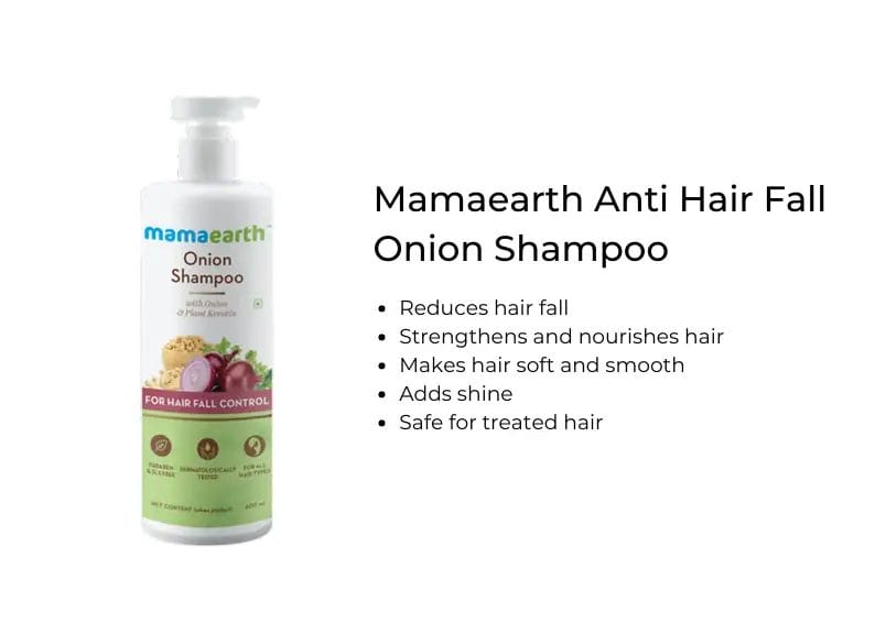 Mamaearth Anti Hair Fall Onion Shampoo for Hair Growth Reveiw